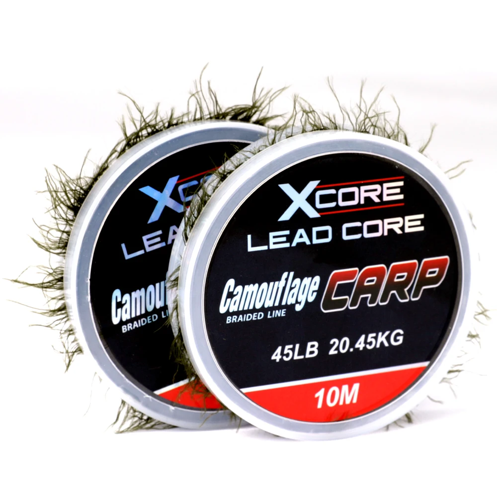 FTK-línea de pesca de carpa, 10m, plomo Core, imitación de hierba, método alimentador, señuelo, anzuelo, Seagrass, accesorios de hilo, aparejos - imagen 5