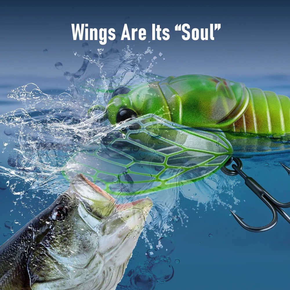 Kingdom Cicada Crankbait para lubina, trucha y lucio - imagen 3