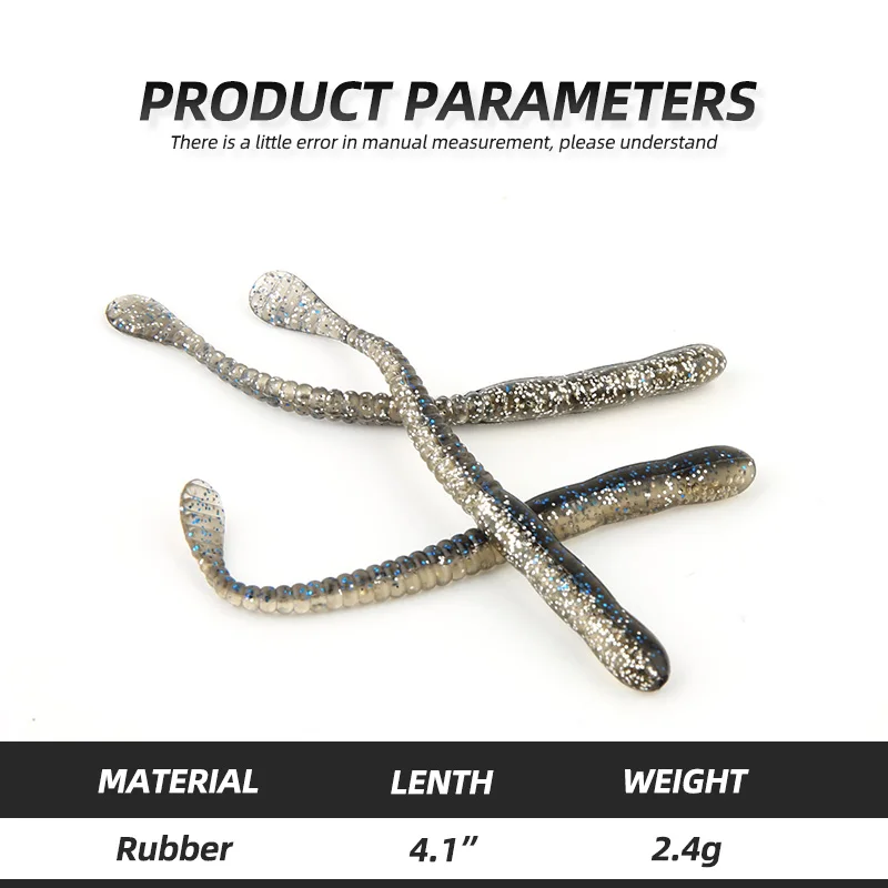 ARDEA-señuelo de pesca de 10 piezas, cebo de silicona suave para Sábalo, lucio de agua dulce, muskies, Océano, trucha, carpa, lubina negra - imagen 3