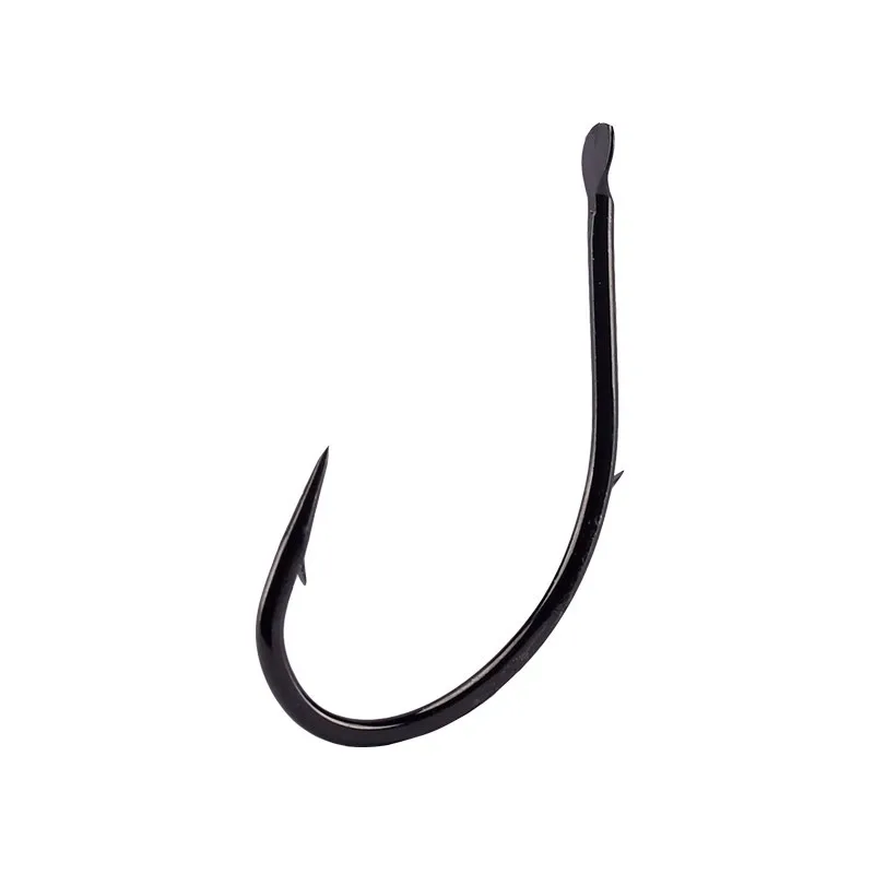 Mustad 10015 anzuelos de pesca de acero al carbono, anzuelo de púas, púas traseras, forma de carpa, anzuelos 4 # -19 # - imagen 3