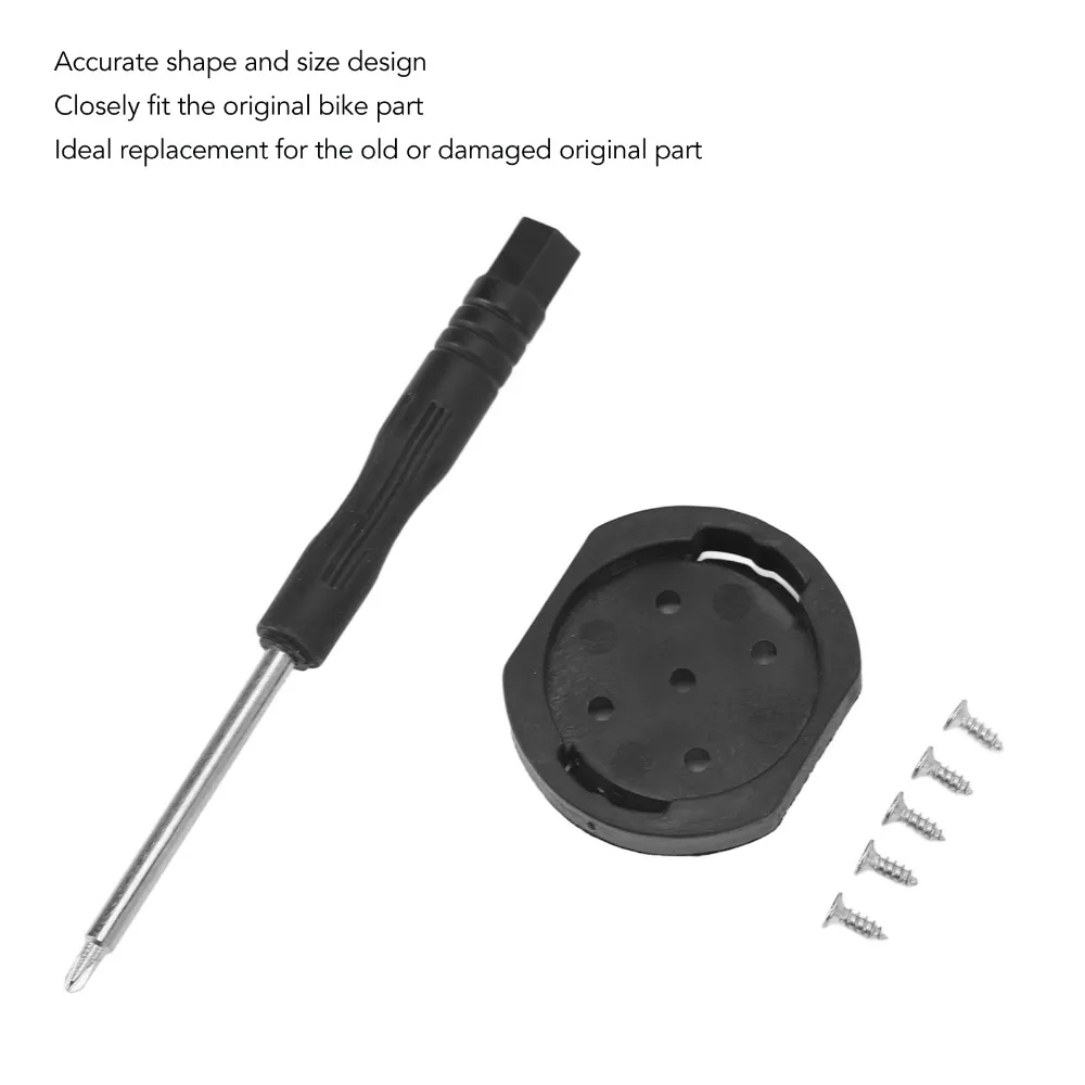 Con 5 tornillos Juego de herramientas de reparación de computadora de bicicleta Compac Soportes de computadora de bicicleta de fijación rápida Soporte de medidor de ciclismo de carretera - imagen 3
