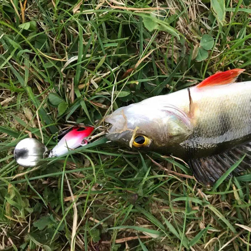 OUTKIT nuevo Metal Mini VIB con cuchara señuelo de pesca 6g10g17g25g 2cm aparejos de pesca Pin Crankbait vibración Spinner cebo que se hunde - imagen 5