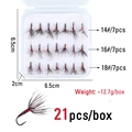 21pcs flies with box