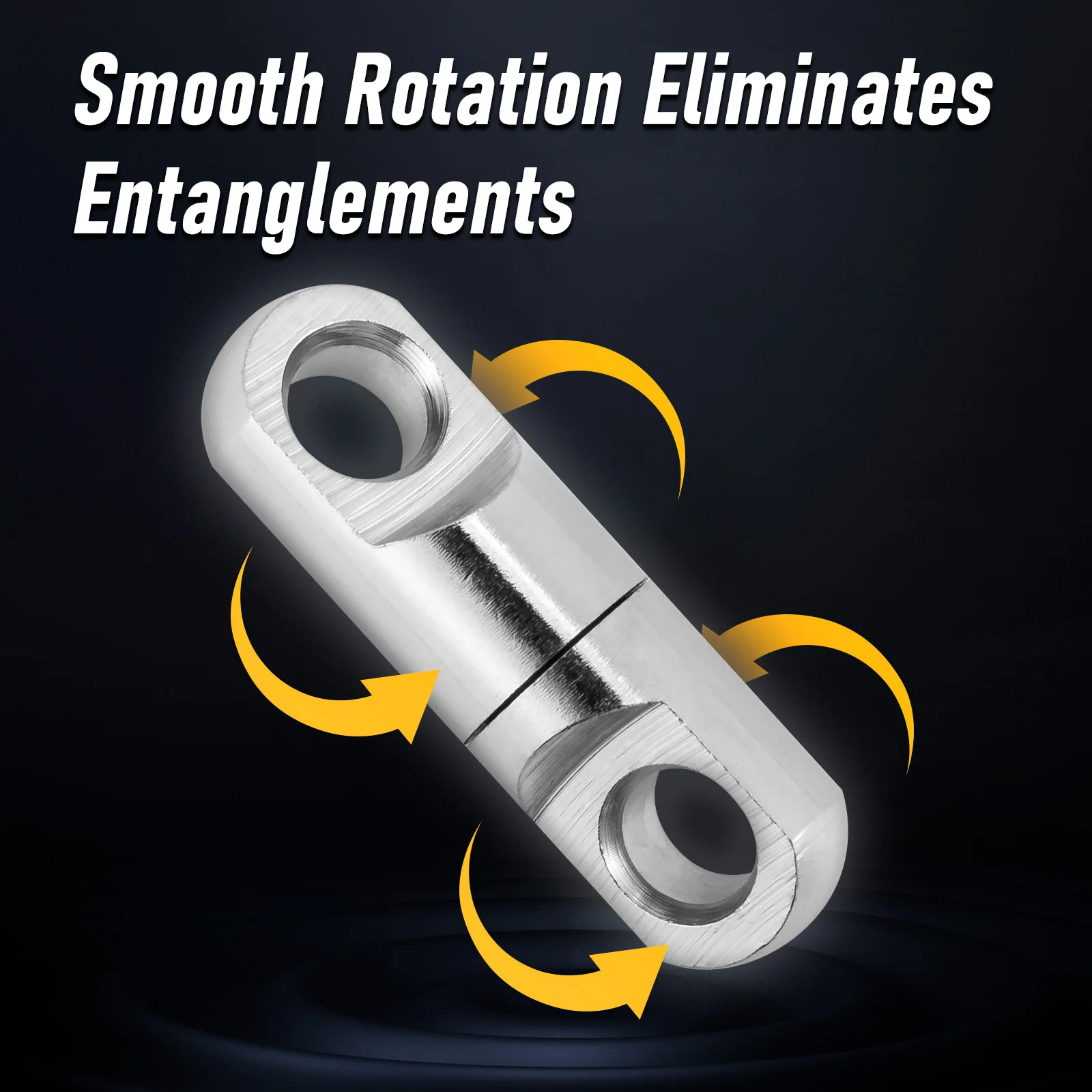 Rodamiento de bolas giratorio para pesca de mar, Conector de acero inoxidable para agua salada, juego grande, 10 piezas, 190lb-705lb - imagen 2