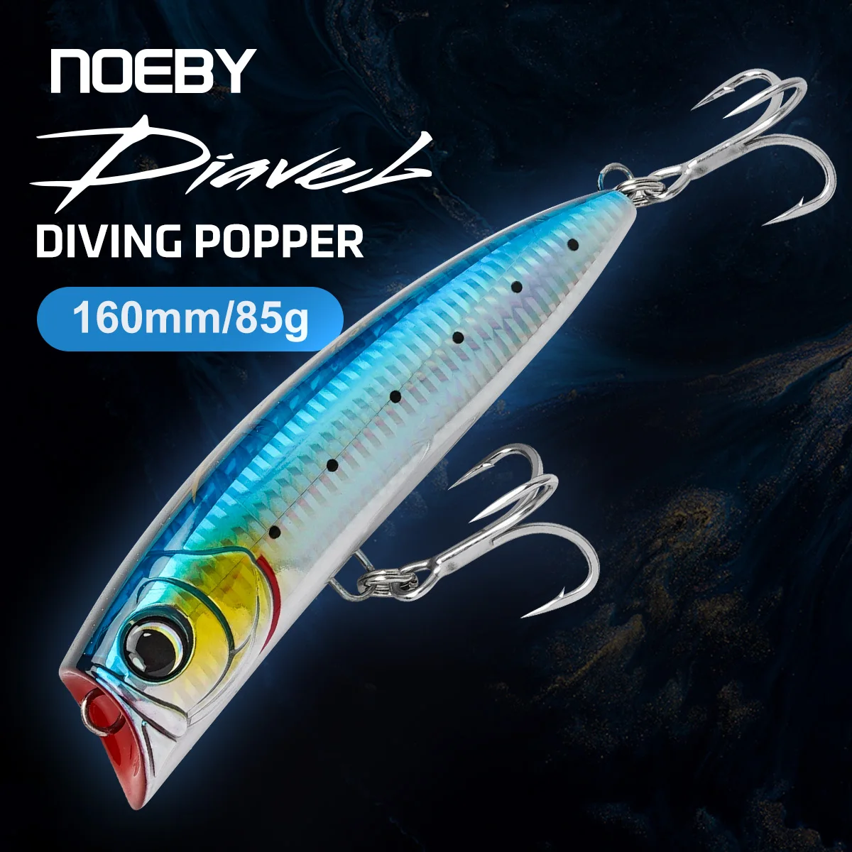 NOEBY Diavel Diving Popper – Señuelo de superficie para GT y atún