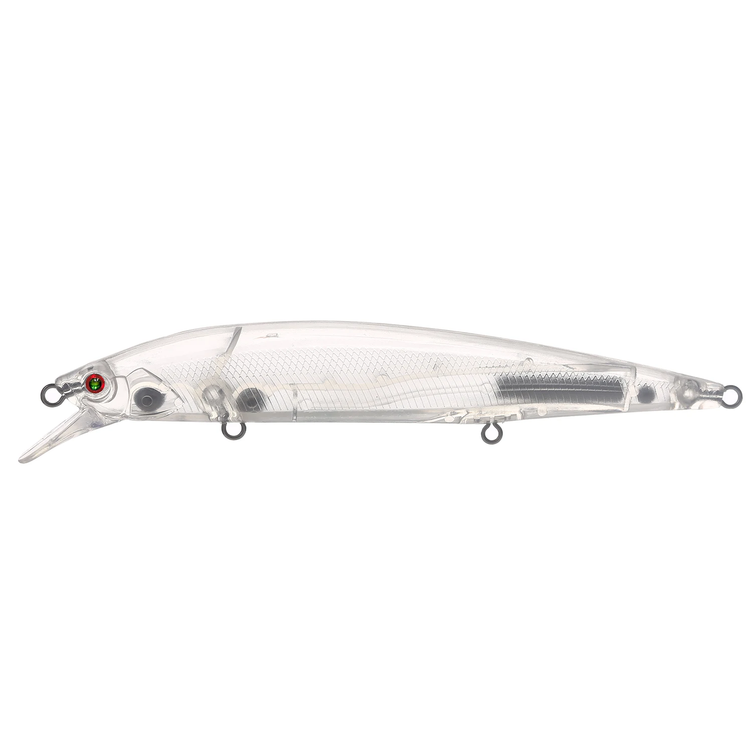 FREE FISHER Jerkbait duro transparente – Señuelo sin pintar DIY