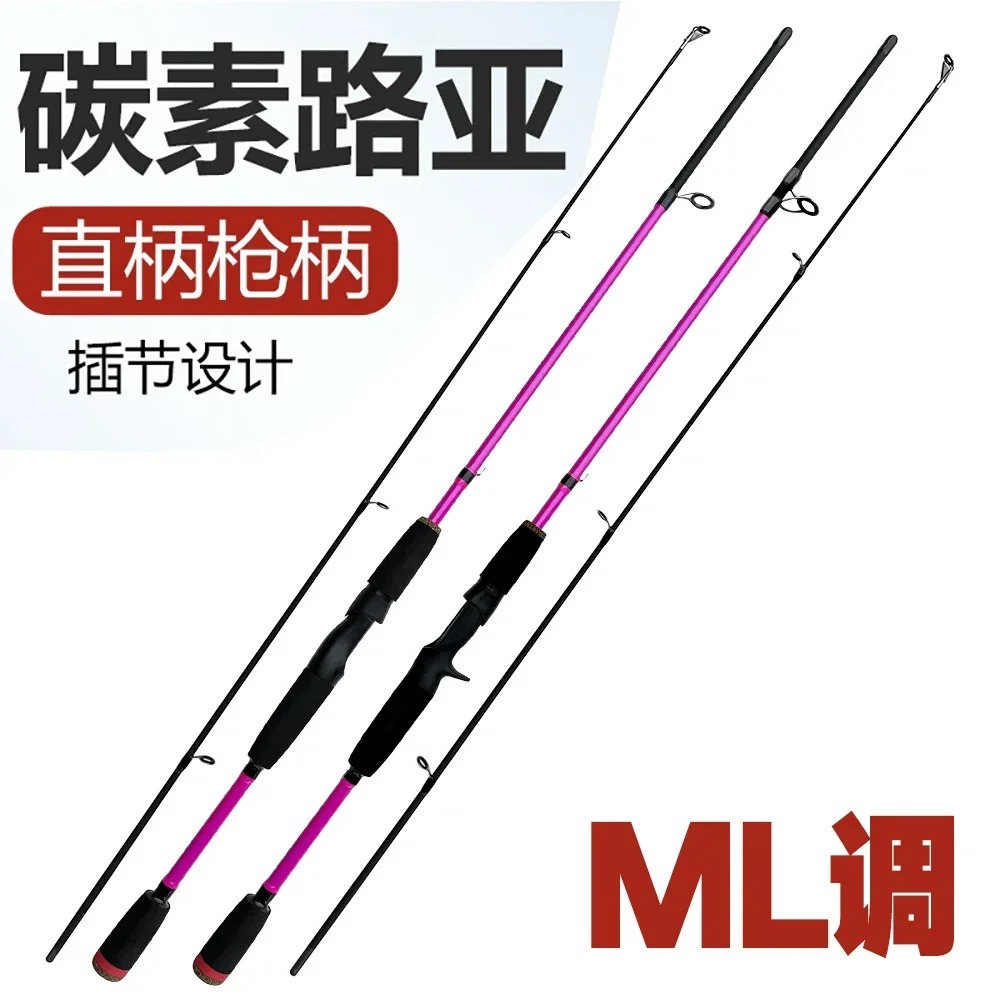 Caña de pescar de fundición giratoria, señuelo de 2 secciones, línea de 8-25g, 8-15lb, punta de ML, ultraligera rápida, aparejos de pesca JIGGING - imagen 5