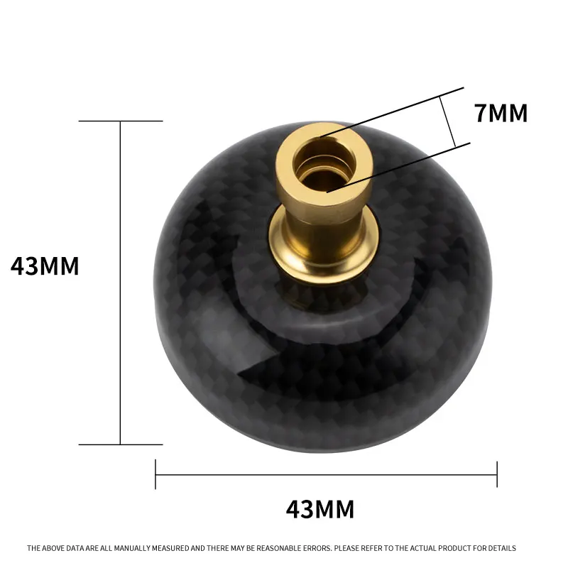 DEUKIO DIY, empuñaduras de carrete de pesca Baitcasting, rueda de cebo, perilla de fibra de carbono, modificación de piezas individuales para marca D/S con accesorios - imagen 4