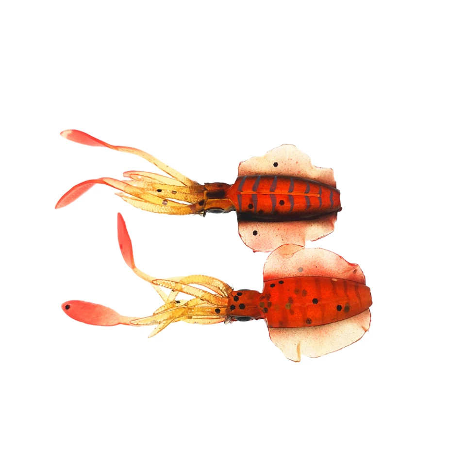 SWOLFY-señuelo de pesca suave, señuelo luminoso/UV de calamar, anzuelos de pesca de pulpo, cebo de silicona, Wobbler, 2g, 6,5 cm - imagen 2