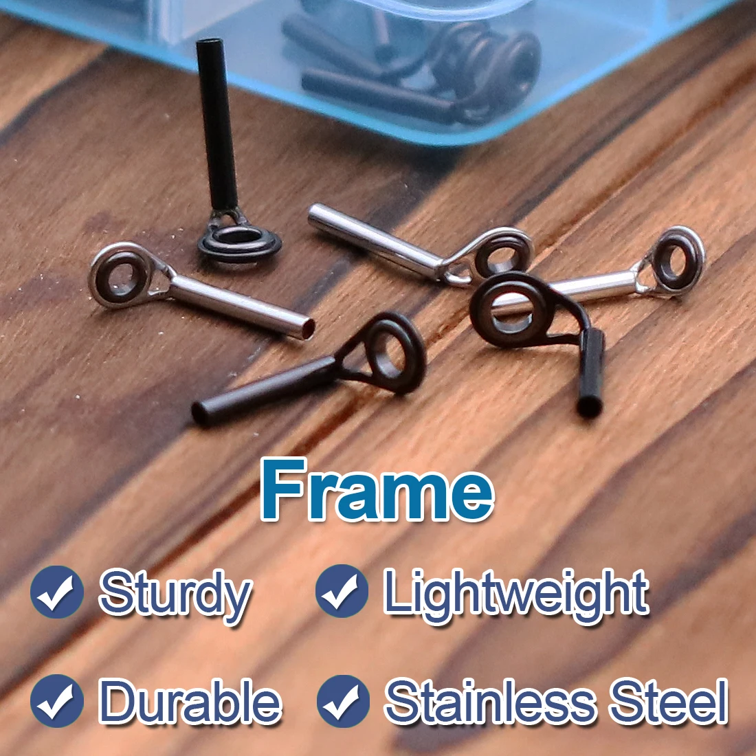 FishTrip Kit de reparación de punta de caña de pescar, punta de anillo central súper pequeña, Superior MKT para caña fina, caña rocosa, caña de mosca de agua dulce y salada - imagen 5