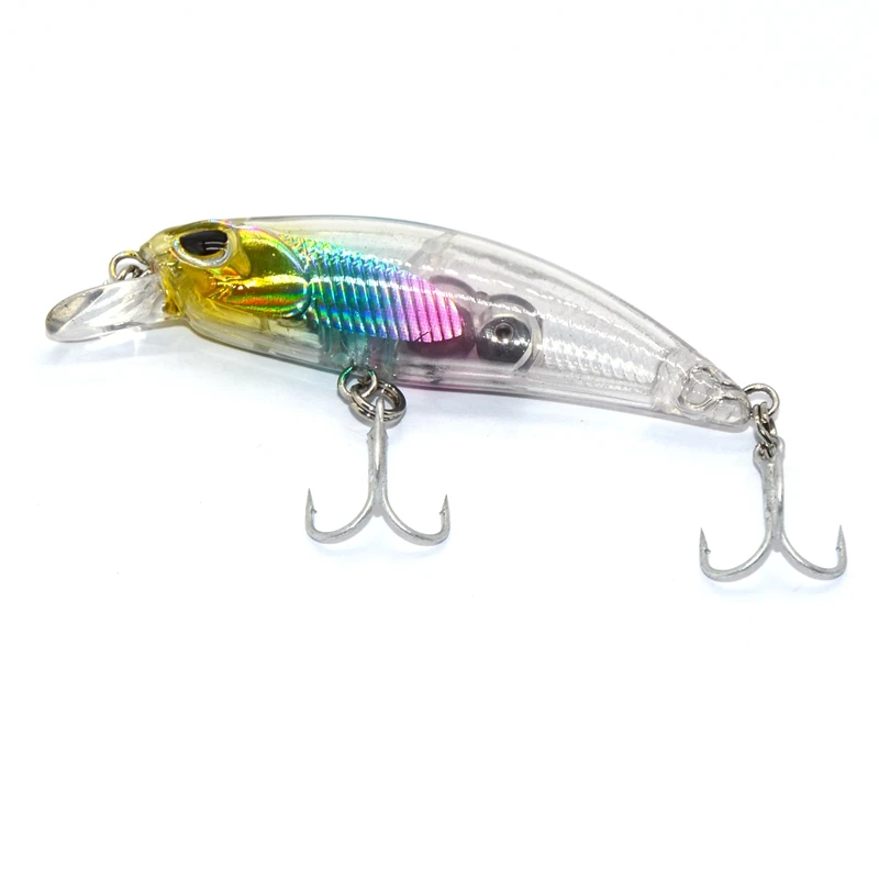 TAKEDO 5CM 4G Minnow Bait Pesca en el mar Señuelo hundido cebo duro con 12 #   Anzuelos triples Wobbers Crank Baits para trucha bajo - imagen 5