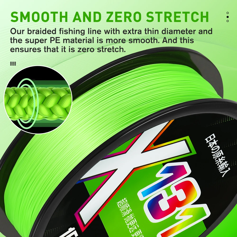 ZUKIBO Micro líneas de pesca calientes 13 hebras trenzadas PE 150m 200m Japón línea multifilamento suave pesca en el mar carpa herramienta de alambre de mosca - imagen 4