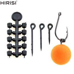 Anzuelo con Tornillo para Boilie – 20 Rigs y 5 Cuentas para Carpa