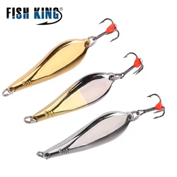 Fish King Shad Vertical – Cuchara con anzuelo triple para lucio