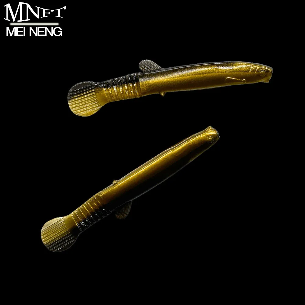 MNFT 7CM/2,2G señuelo de pesca con cola oscilante suave, cebo Artificial pequeño de silicona para lubina - imagen 2