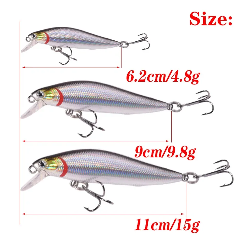 Señuelos de pesca Jerkbait, cebo Wobblers que se hunden para lubina, Lucio, Crankbait, sistema magnético de fundición lejana, Swimbait profesional, 1 ud. - imagen 2