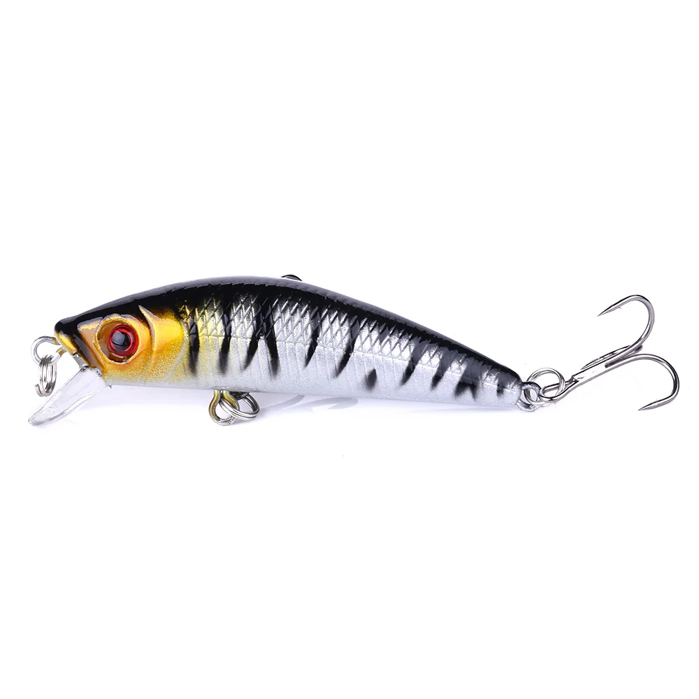 Juego de Señuelos de Pesca Minnow, 8 Uds., 7cm, 8,1g, cebo duro Artificial Wobbler para Lucio, lubina, perca, trucha, aparejos de pesca de agua dulce y salada - imagen 4