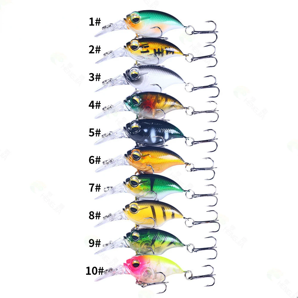Jerkbait-Señuelos de Pesca de 6cm y 6,2g, cebo duro artificial para Lucio/lubina, Mini peces Wobblers, Crankbait, Pesca de carpa - imagen 4