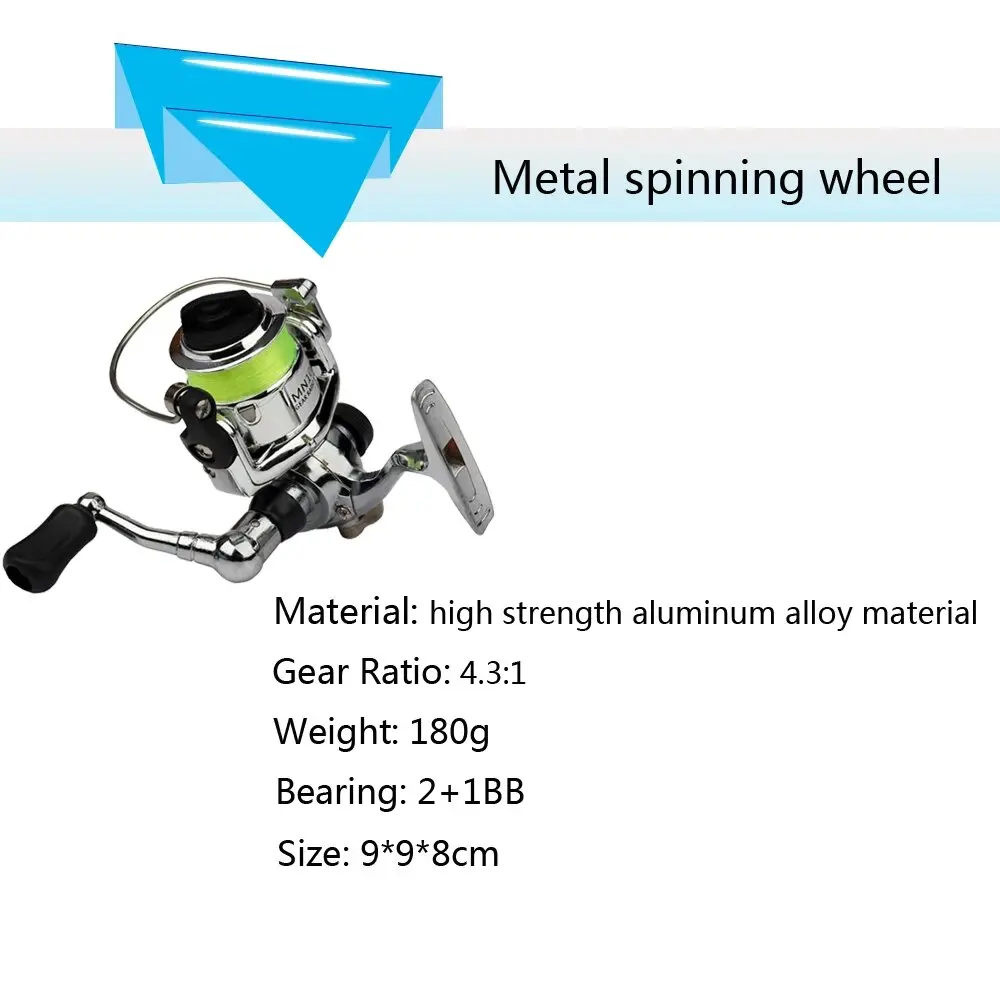 Carretes de pesca de fundición de cebo de acero inoxidable Mini carrete de pesca XM100 2 + 1 rodamientos de bolas accesorios de aparejos de pesca - imagen 3
