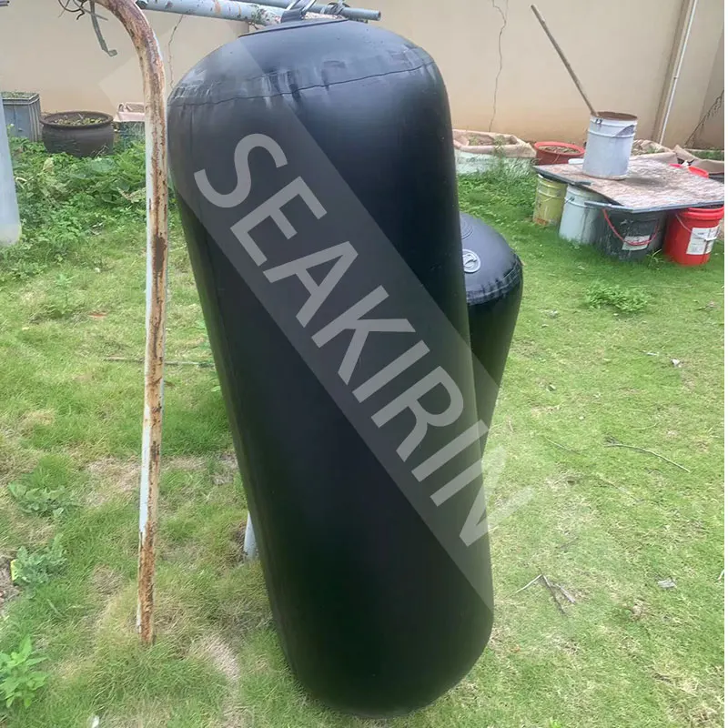 Guardabarros de barco inflable de alta resistencia, equipo de acoplamiento y anclaje negro de PVC para yates, veleros y muelles, 24 "x 72" - imagen 4