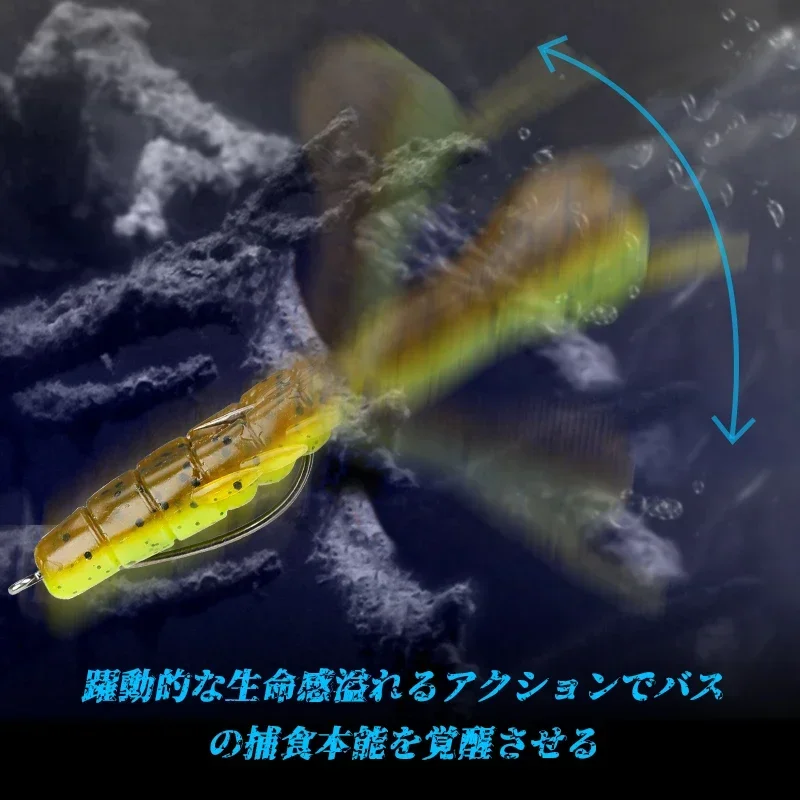 TSURINOYA CRAYFISH 90mm 8g 6 uds cebo de criatura garra plástico suave agregar aroma sal volteando punzonado cabezas tramos señuelo de pesca de lubina - imagen 3