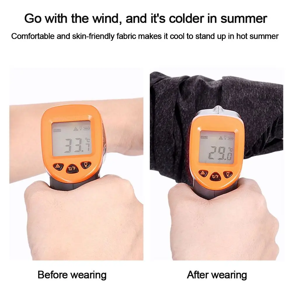 Diadema para bicicleta, pasamontañas para la cara, bufanda, diadema, bufanda, cubierta para la cara, bufanda, máscara de protección solar de seda helada, polaina para cabeza, cara y cuello - imagen 4