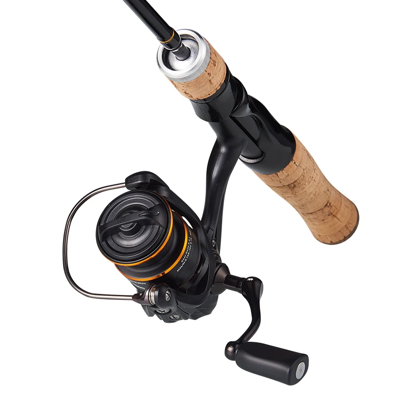 Caña de pescar giratoria DEUKIO de carbono, 4 secciones, 1,8 m, caña de viaje portátil, cañas de pescar giratorias, aparejos de pesca - imagen 5