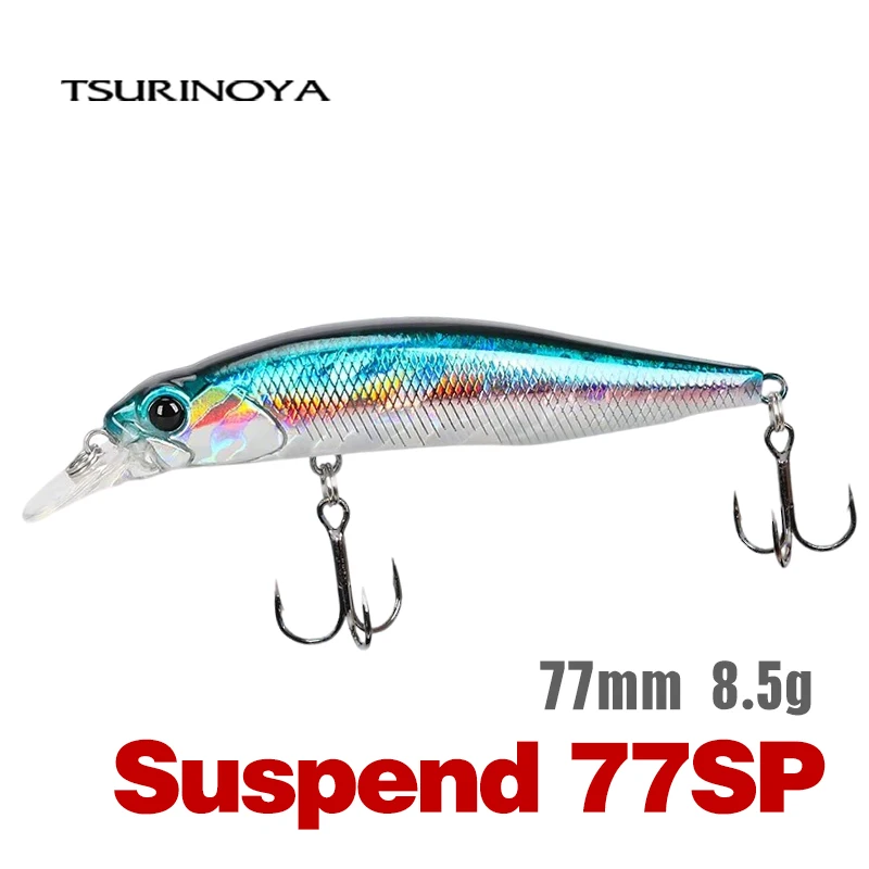 Jerkbait Tsurinoya 77SP Suspendido – Señuelo pececillo realista