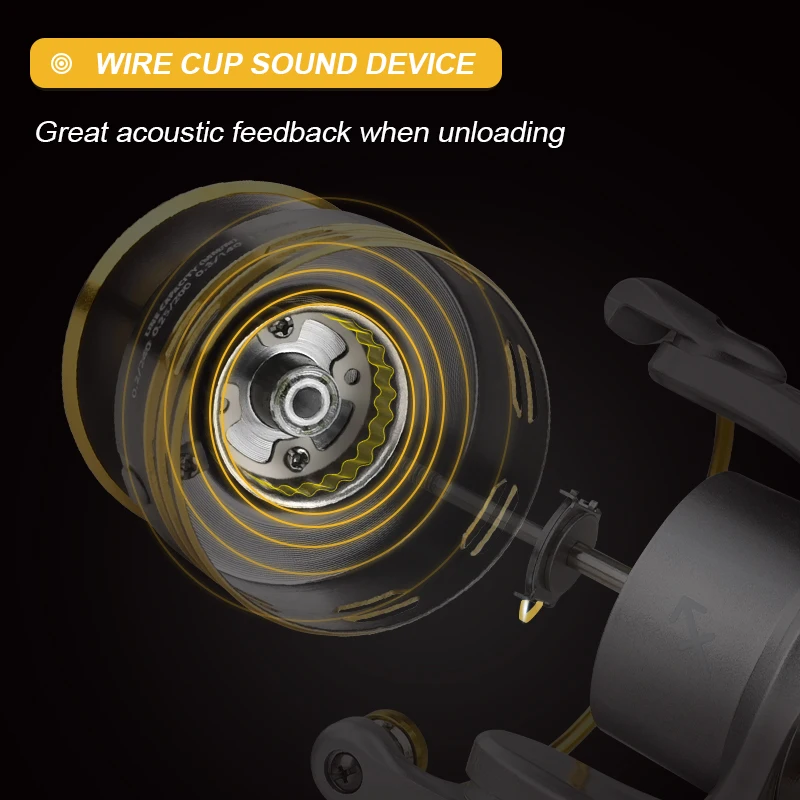 MEREDITH-carrete giratorio de pesca de la serie Sagitario, bobina de Metal para carpa, SAG1000-6000, línea de Metal, copa, aparejos marinos - imagen 5
