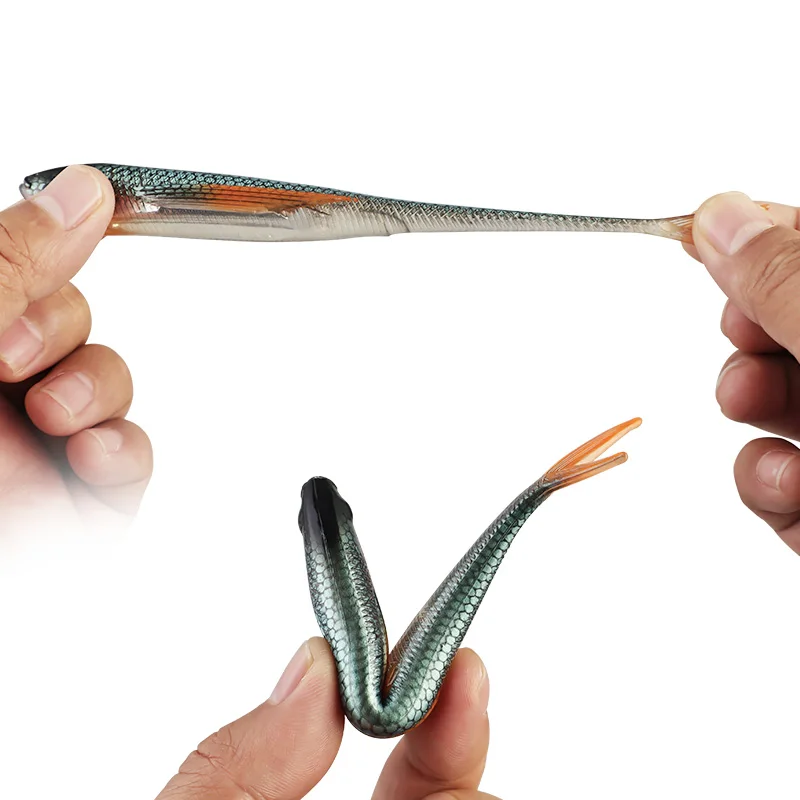 Cebo de pesca con cola de horquilla de 6 colores, subcebo de carretera de 12cm/9g, cebo de pesca de simulación, anzuelo de pesca de mar, accesorios, herramienta para exteriores - imagen 3