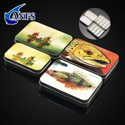 ANFS Caja Metálica para Aparejos de Pesca – Organiza Anzuelos y Moscas