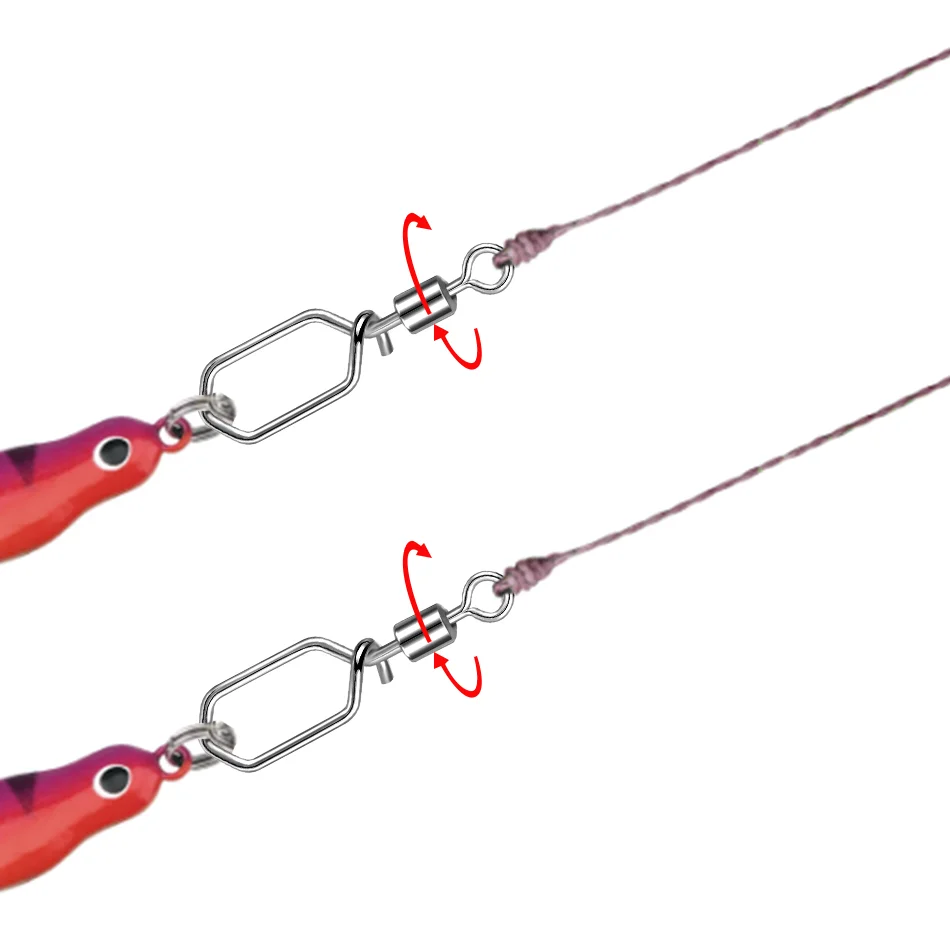 BLUEBROOK-broches de seguridad para Barril de pesca, 10 piezas, enganchado a presión, acero inoxidable, giratorio, accesorios de señuelo, conector a presión - imagen 2