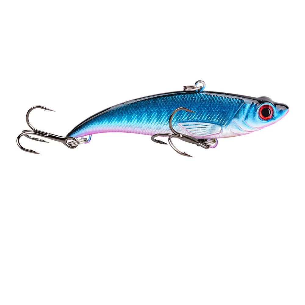 Señuelo de pesca con vibración VIB, cebo duro de plástico Wobbler Crankbait Artificial de invierno, 1 uds, 7,5 cm, 12,8g - imagen 5