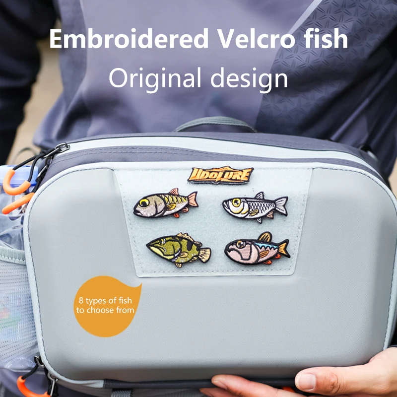 Parche de pesca bordado con velcro para mochilas y gorras - imagen 2