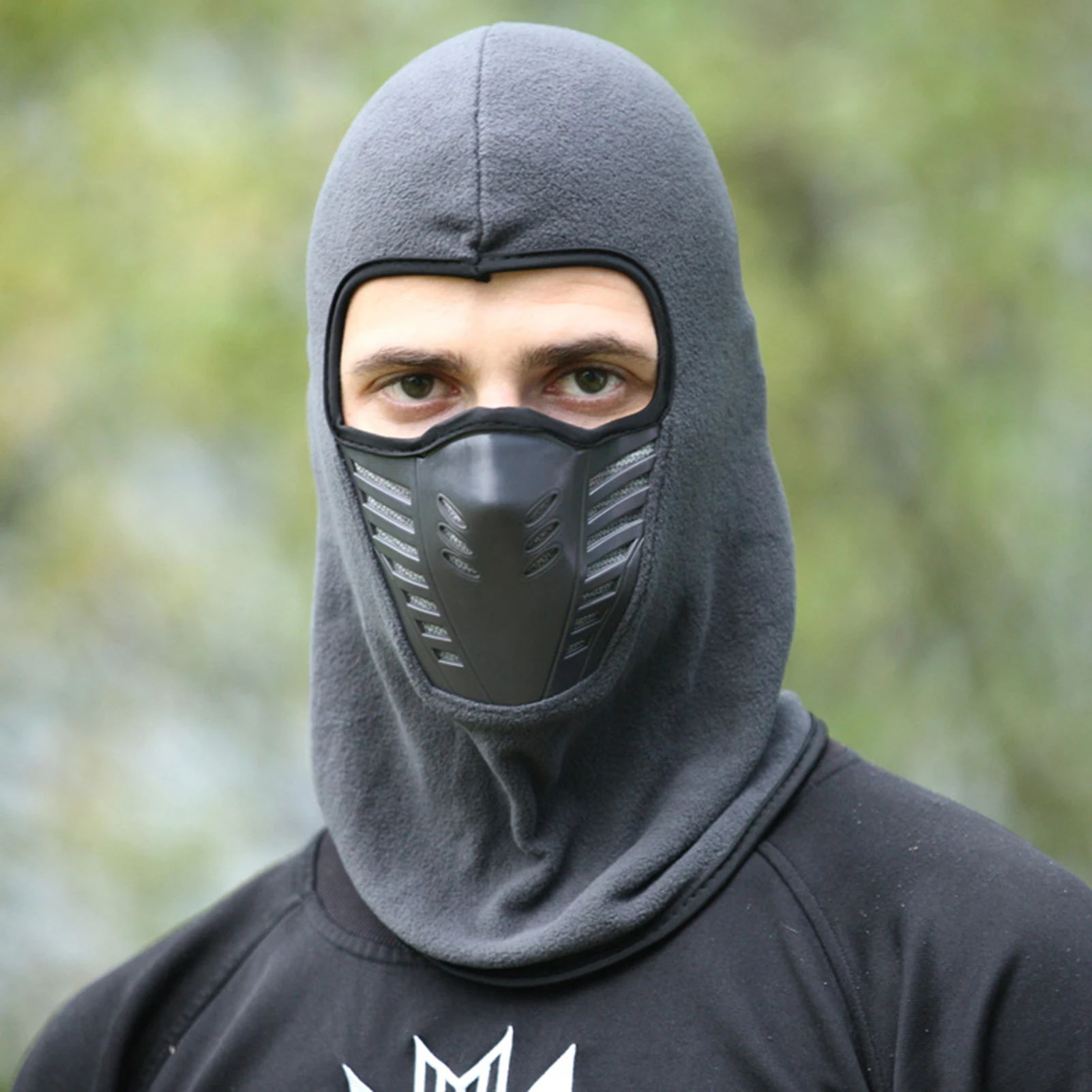 Mascarilla cálida de invierno para exteriores, mascarilla de felpa gruesa a prueba de viento para ciclismo, montar, esquiar, pesca, parabrisas, cubierta térmica para la cabeza - imagen 3