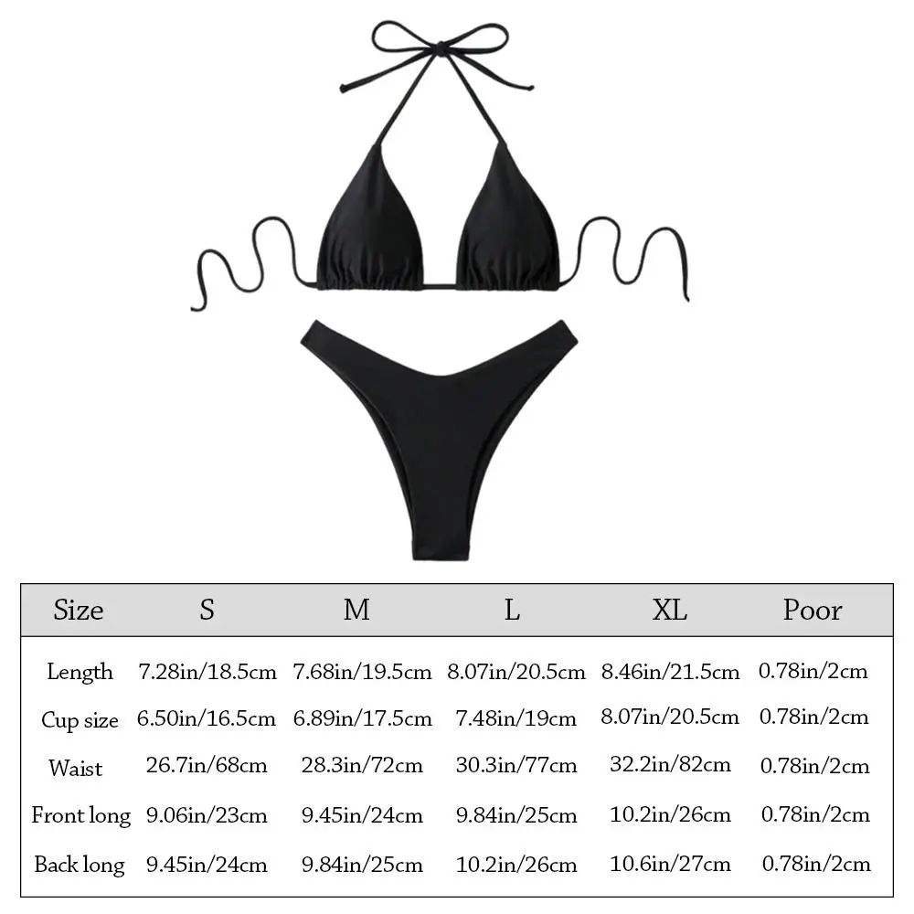Bikini brasileño para mujer – Traje baño informal verano playa