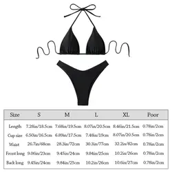 Bikini brasileño para mujer – Traje baño informal verano playa
