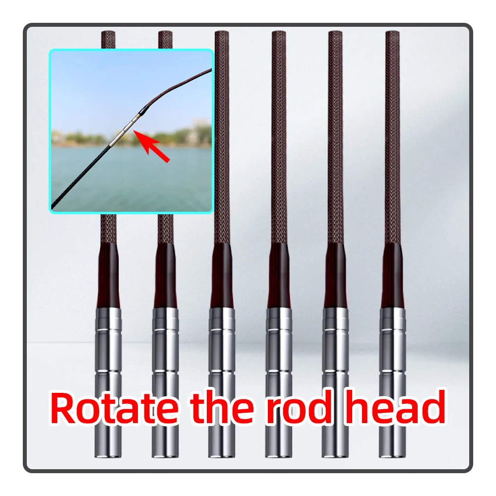 10 unids/lote, punta de repuesto para caña de pescar, cabezal giratorio de acero inoxidable con cuerda trenzada fuerte, accesorios de pesca - imagen 2