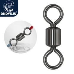 DNDYUJU 30-100 Uds rodamiento de barril de pesca conector de anillo sólido giratorio accesorios de pesca aparejos de anzuelo herramientas de pesca