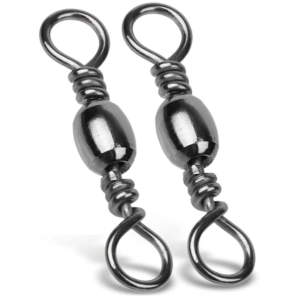 Eslabones giratorios de pesca acero inoxidable – Mosquetones #10 y 2/0 - imagen 2