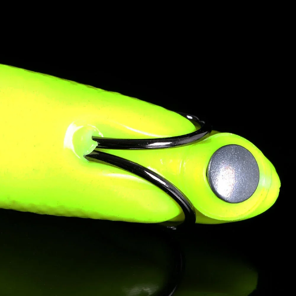 Señuelo de pesca con cebo de rana, cebos blandos artificiales flotantes de 14g/85mm, cuchara de rana, Wobbler de sapo, Crankbait Topwater, cebo de silicona atractivo - imagen 5