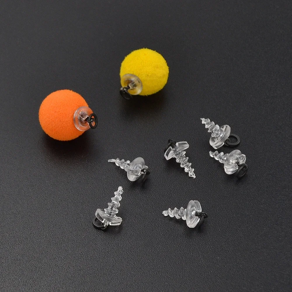 5pcs Carp Fishing Accessories Plastic 360 Boilie Screw with Carp Fishing Rolling Swivel with Ring D-Rig Chod Rig Tackle - imagen 5