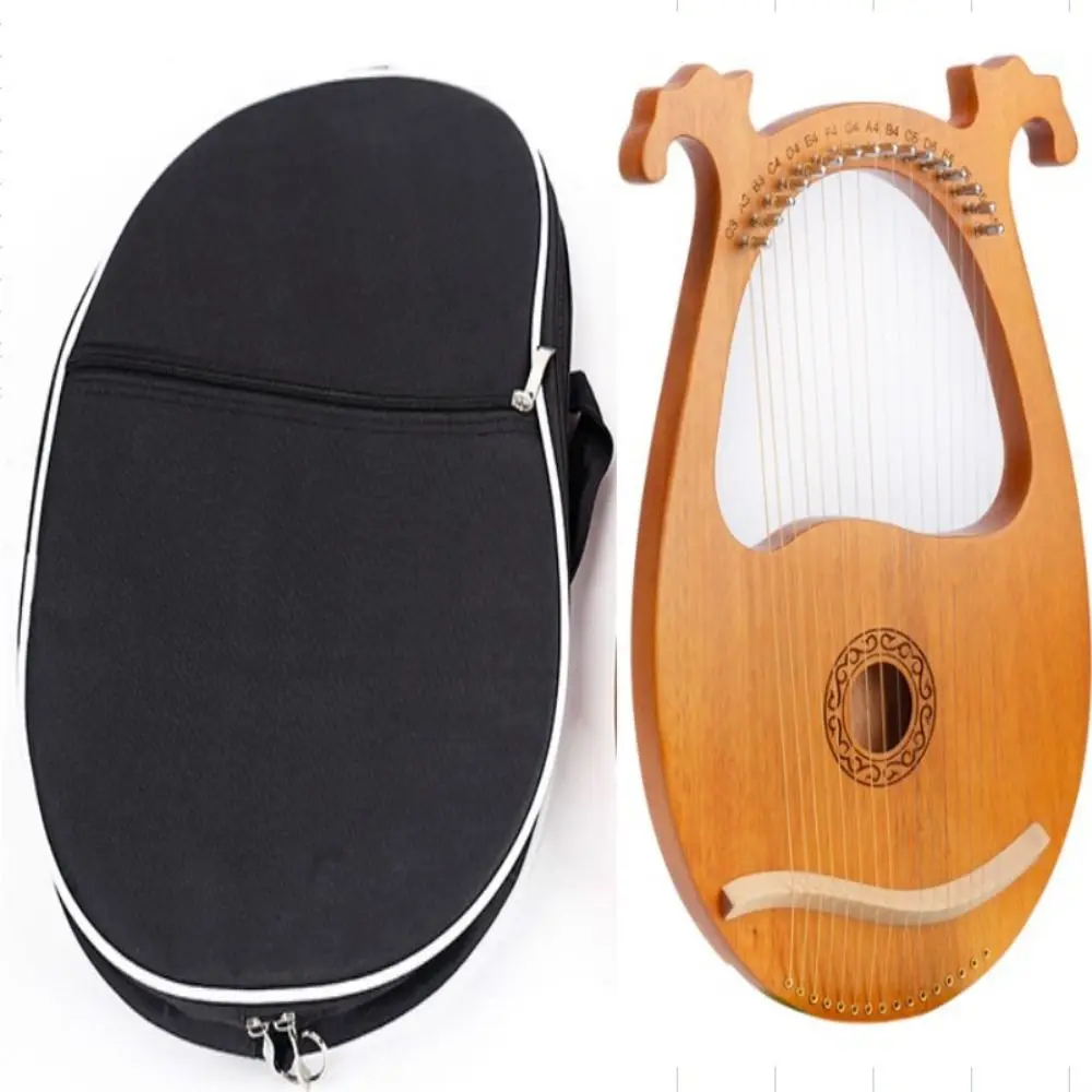 Bolsa Universal para arpa de Lira, impermeable, 10/16/19 cuerdas, bolsas para arpa de Lira, cremallera, caja de arpa Oxford portátil para escuela - imagen 4