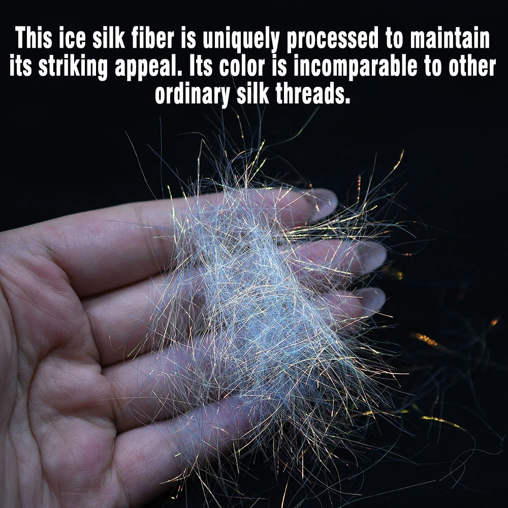 MNFT dobladillo de hielo de 12 colores, Material de atado de moscas Hareline - imagen 3