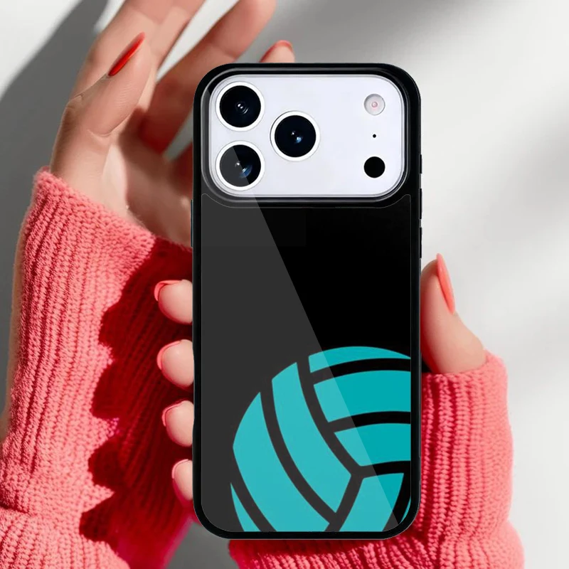 Detalle del diseño de voleibol en la funda