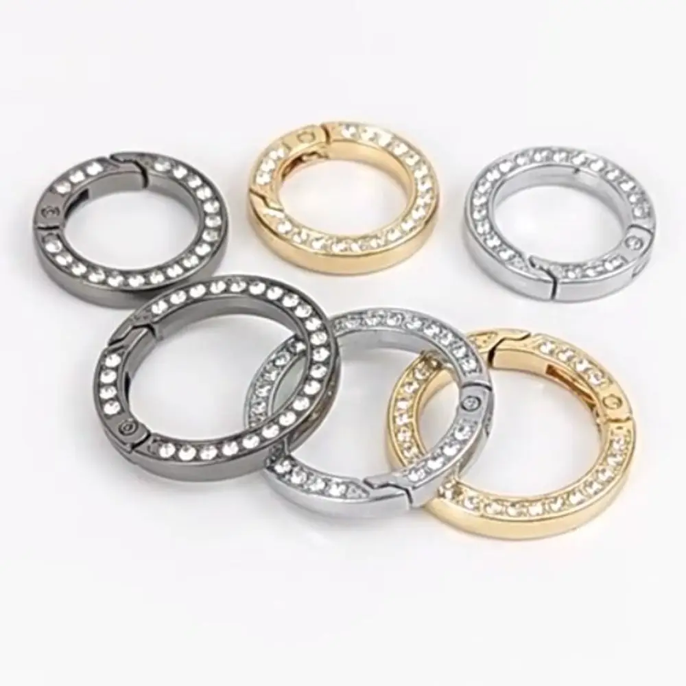 Hebillas de anillo redondo de plata vieja negra de alta calidad para bolso, hebilla de cinturón, mosquetón para monederos, hebillas para bolsos, 18,8mm - imagen 2
