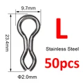 L 50pcs Silver