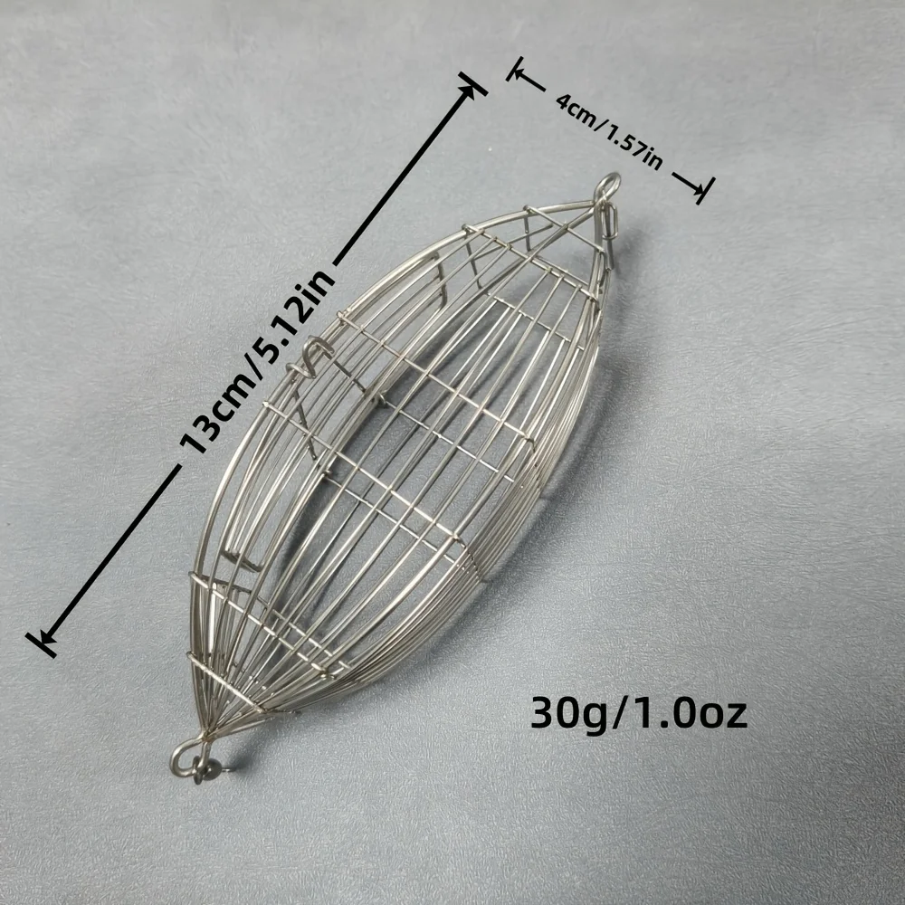 Nasa de acero inoxidable para gambas – Forma oliva para pesca en mar - imagen 3