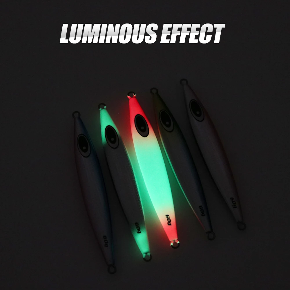 JIGGING PRO nuevo plantilla de Metal de Blatt lento 40g 60g 80g 100g cebo duro de Metal hundimiento Jigging señuelo de pesca de mar - imagen 5