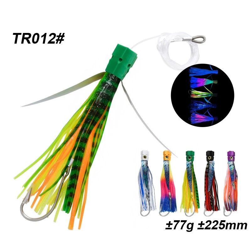 Señuelo Trolling de Falda UV Pulpo-Calamar – Pesca Marlin y Atún